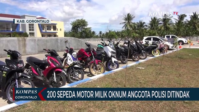 Dirlantas Polda Gorontalo Sebut 200 Sepeda Motor Milik Oknum Anggota Polisi Ditindak