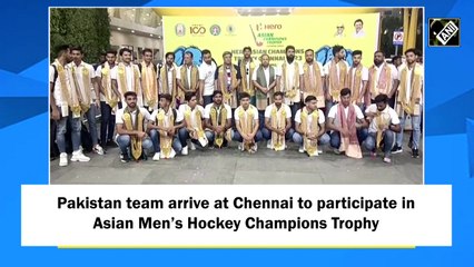 Pakistan team arrive at Chennai to participate in Asian Men’s Hockey Champions Trophy