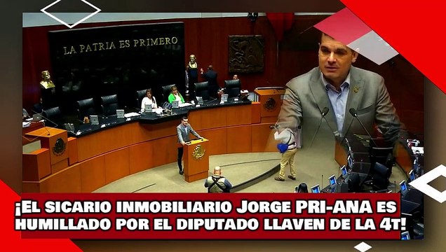 ¡VEAN! ¡El sicario inmobiliario Jorge PRI-ana es humillado por el diputado de la 4T Luis Llaven!