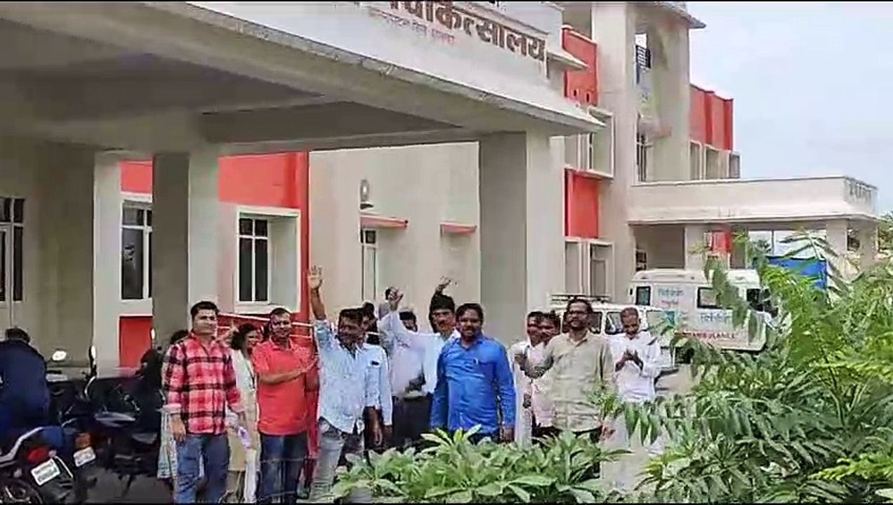 Satellite hospital demonstration of nurses, boycott of work for 2 hours