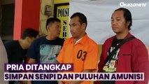 Simpan Senpi dan Puluhan Amunisi di Belakang Rumah, Pria di Palembang Ditangkap