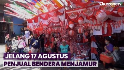 Penjual Pernak-pernik Kemerdekaan Mulai Menjamur di Jakarta
