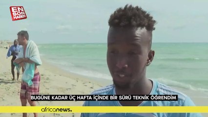 Fransa sığınmacılara boğulmasınlar diye yüzme öğretmeye başladı