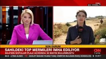 Şile'de denizde bulunan top mermileri imha ediliyor