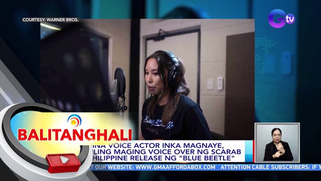 Filipina voice actor Inka Magnaye, napiling maging voice over ng Scarab sa Philippine release ng Blue Beetle | BT