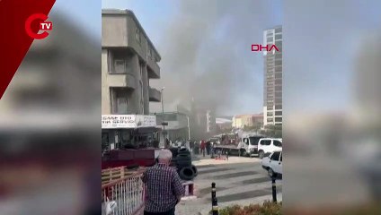 Son Dakika: İstanbul Bayrampaşa'da iş merkezinde yangın!