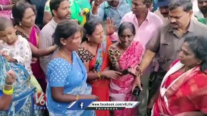 Governor Tamilisai Soundararajan Interacts With Flood Victims _ Warangal _ V6 News