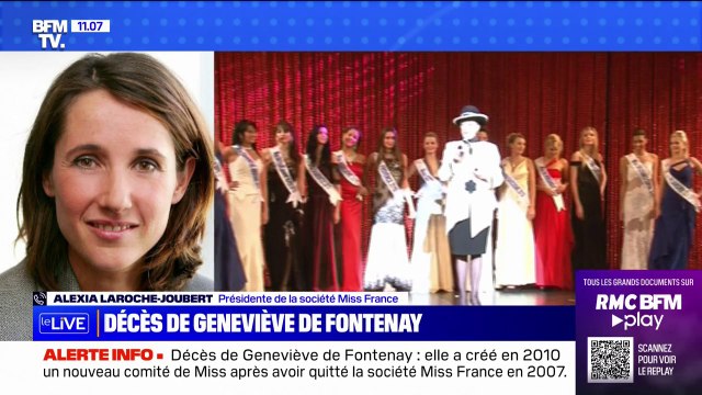 Alexia Laroche-Joubert, présidente de la société Miss France: Geneviève de Fontenay était une féministe, comme le concours l'est