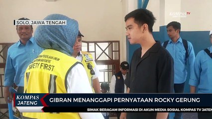 Gibran Menanggapi Pernyataan Rocky Gerung