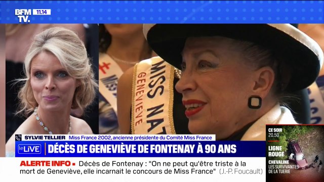 Je suis très émue : Sylvie Tellier réagit à la mort de Geneviève de Fontenay