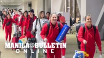 Philippine Women's football team 'Filipinas' arrives at NAIA