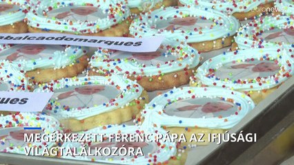 Megérkezett Ferenc pápa a katolikus Ifjúsági Világtalálkozóra