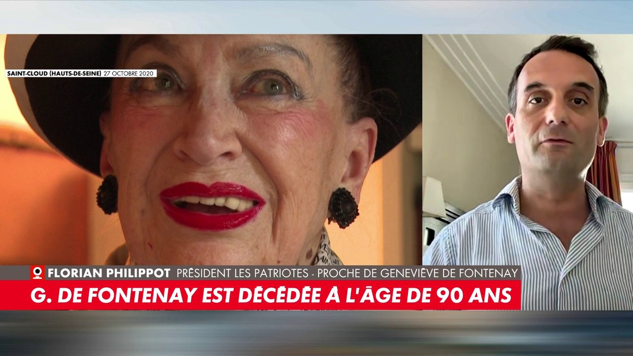 Florian Philippot : «Je suis très attristé par la disparition de Geneviève de Fontenay»