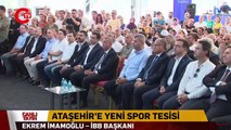 Ekrem İmamoğlu İçerenköy Spor Tesisi'nin Temel Atma Töreni'nde konuşuyor
