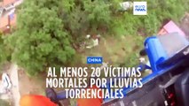 Más de 20 muertos en China por lluvias torrenciales que llevan 5 días azotando a la región de Pekín