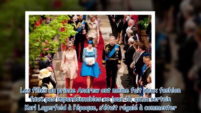 SERIE D’ETE. Ce fashion faux pas mémorable de Beatrice et Eugenie au mariage de Kate Middleton en 20