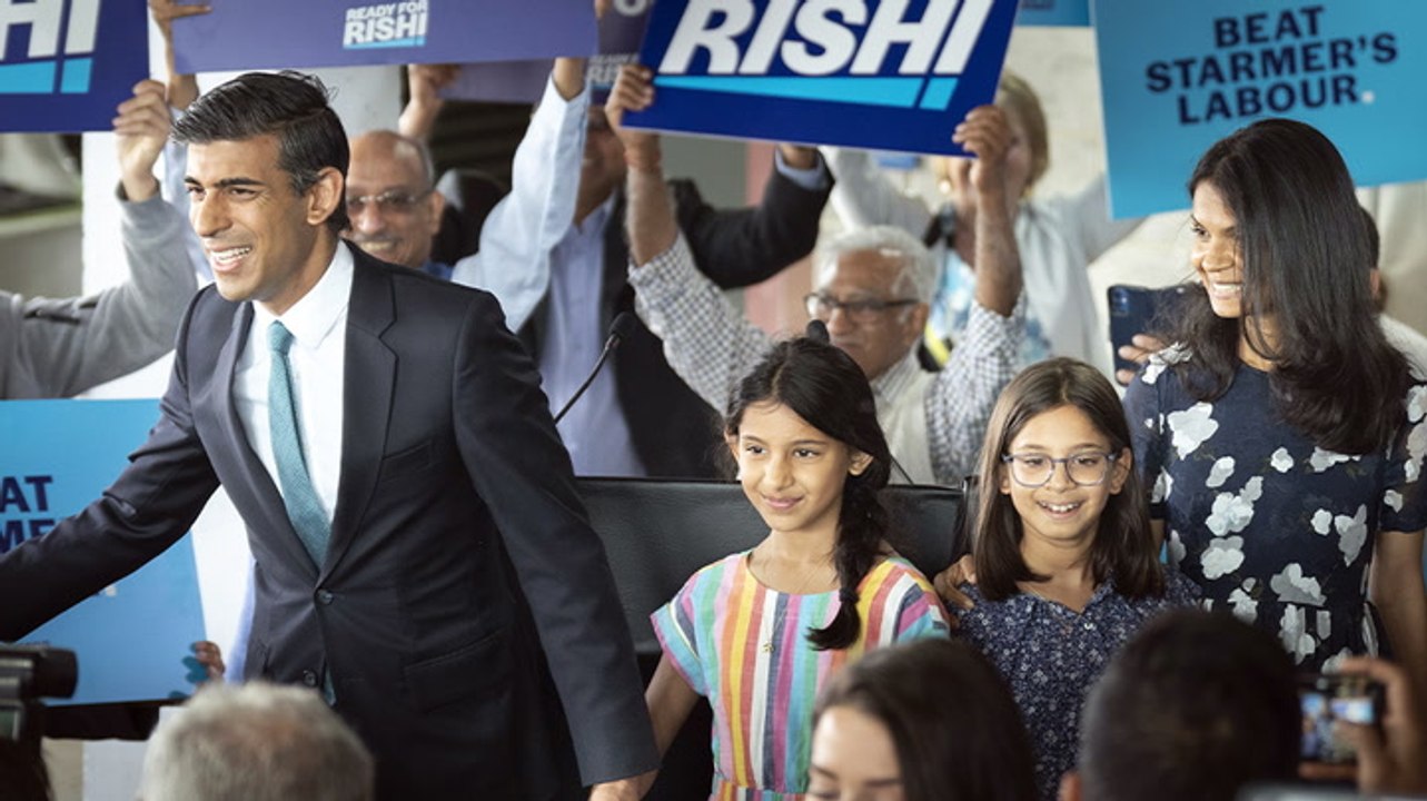 Sunak jokes about discussing climate change with daughters on first family holiday abroad in three years