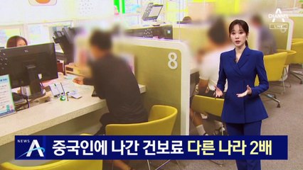 중국인에 나간 건보료, 다른 나라 2배 넘어