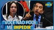 Magno Malta e Eliziane Gama se desentendem na CPMI do 8/1