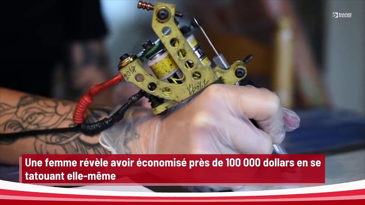 Une femme révèle avoir économisé près de 100 000 dollars en se tatouant elle-même !
