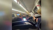 Metroda Eşini Başka Kadınla Gören Kadının Tepkisi Kameralara Yansıdı