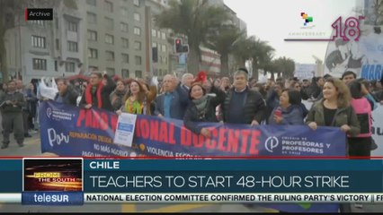 Chilean teachers begin 48-hour national strike