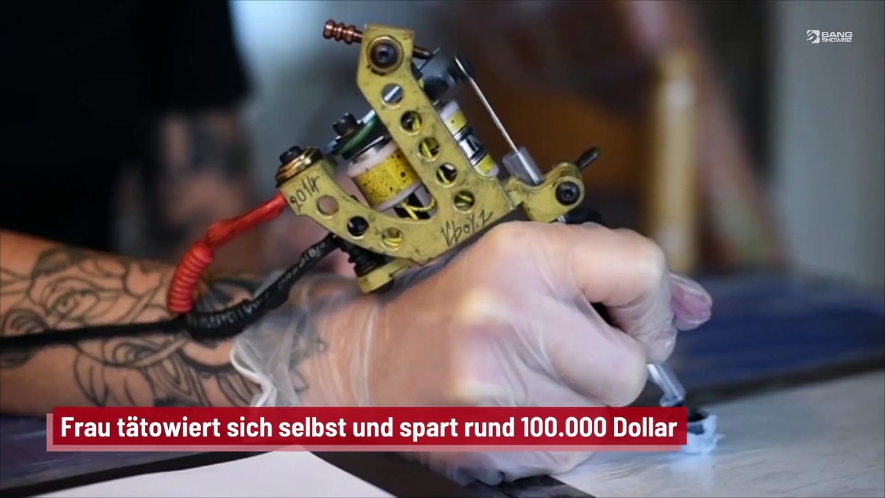 Frau tätowiert sich selbst und spart rund 100.000 Dollar