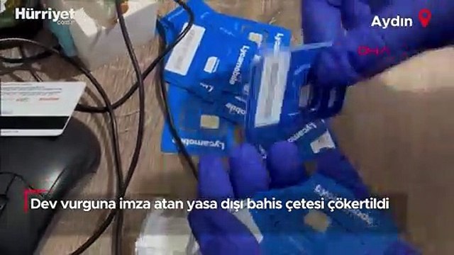 Dev vurguna imza atan yasa dışı bahis çetesi çökertildi