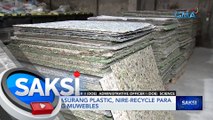 Mga basurang plastic, nire-recycle para gawing muwebles | Saksi