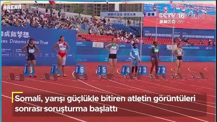 Somali, yarışı güçlükle bitiren atletin görüntüleri sonrası soruşturma başlattı
