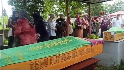 Ordu'da trafik kazasında hayatını kaybeden 3 kişi toprağa verildi