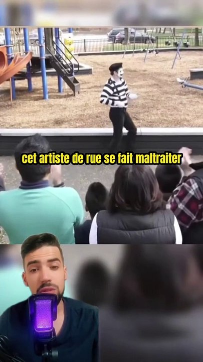 Cet artiste de rue se fait maltraiter mais ca reaction va vous surprendre !