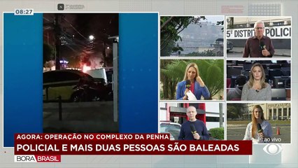 Policial e mais duas pessoas são baleadas em comunidade no RJ