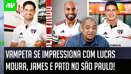 "Velho, NENHUM TIME no Brasil TEM ISSO! O São Paulo agora..." Vampeta EXALTA Lucas, James e Pato!