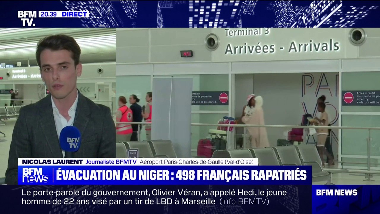 Évacuation du Niger: 736 personnes, dont 498 Français, ont été évacuées à bord des trois premiers avions