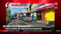 “Garantizaremos seguridad de comerciantes”: Ignacio Campos, tras cierre de tortillerías en Uruapan
