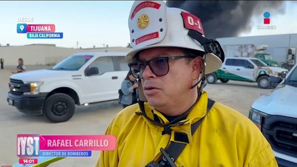 Arde fábrica de esponjas en Tijuana