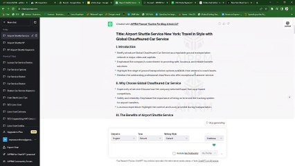 3- Generate article content using the outline