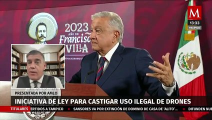 Criminales utilizan drones para realizar ataques; AMLO presenta iniciativa para castigar su mal uso