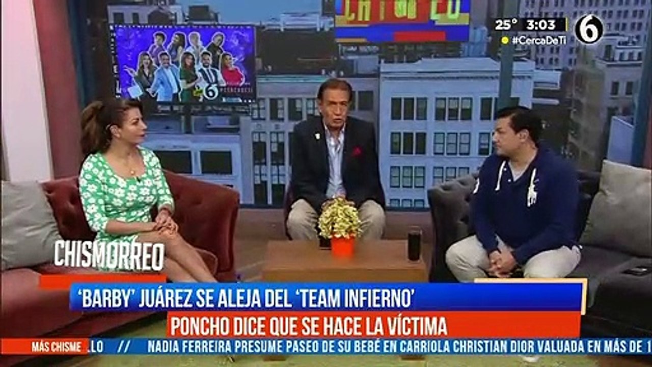 "Barby" Juárez se aleja del 'team infierno'; Poncho De Nigris asegura se hace la víctima