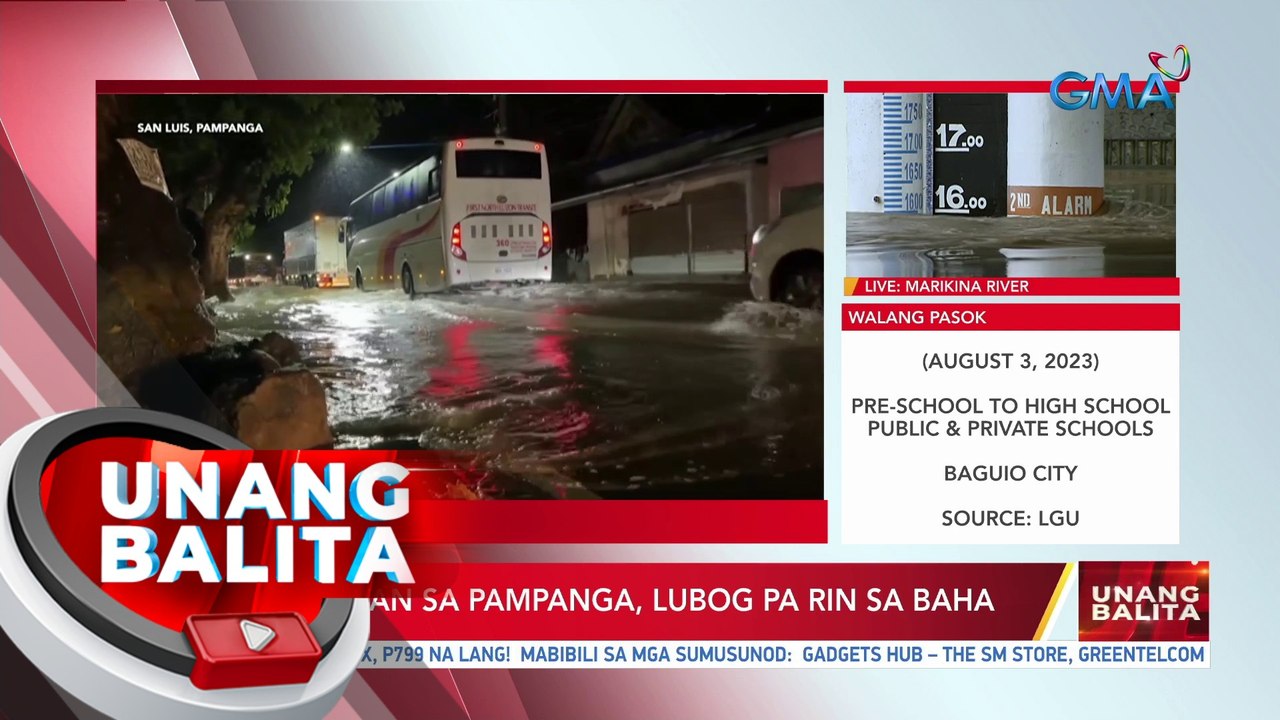 Ilang bayan sa Pampanga, lubog pa rin sa baha | UB