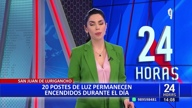 SJL: vecinos denuncian que postes de alumbrado permanecen encendidos todo el día