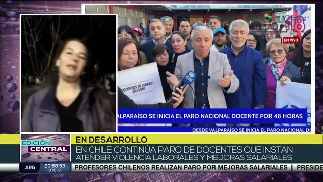 En Chile el sector de la educación y docentes realizaron un paro de 48 horas