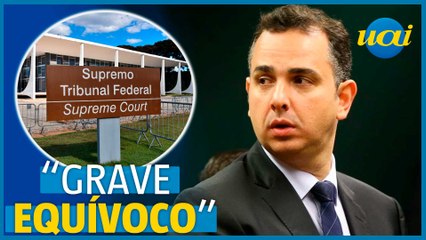Rodrigo Pacheco aponta 'invasão de competência' do STF