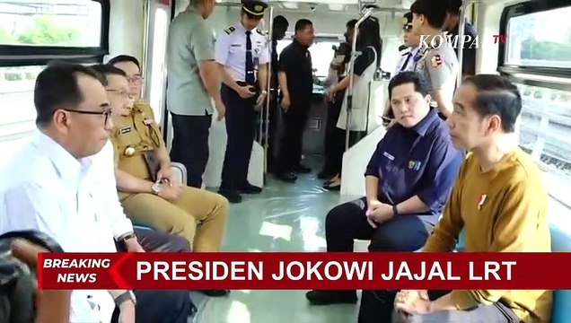 BREAKING NEWS - Presiden Jokowi Jajal LRT Jabodebek, Mulai dari Stasiun Harjamukti