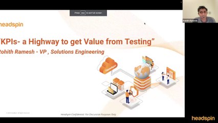 On-Demand Webinar: KPI's - A Highway to Get Value from Testing  HeadSpin 821 subscribers vidIQ badge Analytics
