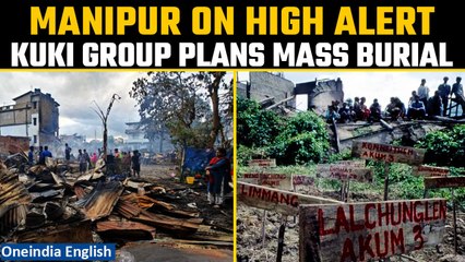 Download Video: Manipur violence completes 3 months, Kuki tribal forum plans mass burial of bodies | Oneindia News