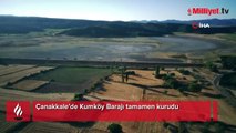 Çanakkale’de Kumköy Barajı tamamen kurudu