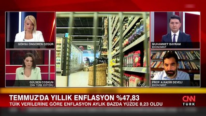 Son Dakika: Enflasyon temmuzda yüzde 9,49 artarak yıllık bazda yüzde 47,83 oldu