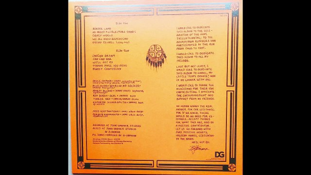 Butchamana and The Big Bang Brothers Band – Indian Dream : Rock, Folk Rock 1981.